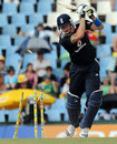 Kevin Pietersen inside-edges onto his stumps as England's run-chase falters
