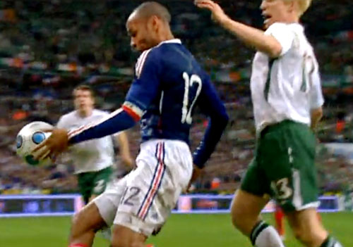 Thierry Henry and the infamous handball