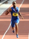 Tyson Gay runs to win in the 200m