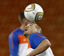 Wesley Sneijder controls the ball during ahead of the World Cup final