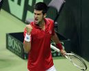 Novak Djokovic celebrates his victory