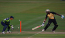 Warwickshire batsman Keith Barker is bowled