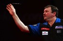 Terry Jenkins concentrates on his throwing action