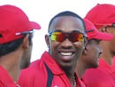 Dwayne Bravo is all smiles ahead of the start of the Caribbean T20