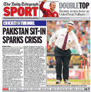 <I>The Daily Telegraph</B> reports on the crisis at The Oval