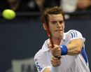 Andy Murray powers a backhand