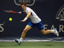 Andy Murray reaches for a forehand against Feliciano Lopez