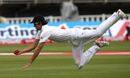 Alastair Cook takes a catch at full stretch