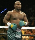 James Toney emerges from his stool during his loss to Samuel Peter 