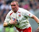 England's Phil Vickery on the charge