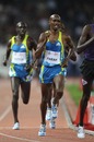 Mo Farah competes in the men's 5000m
