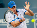 Andy Roddick drives a forehand