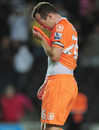 Charlie Adam looks despondent as Blackpool crash out