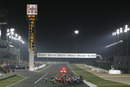 A general view of the start of the Motorcycle Grand Prix of Qatar