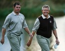 Lee Westwood and Colin Montgomerie in Ryder Cup action