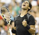 Rafael Nadal lets out a roar