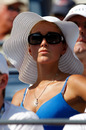 Novak Djokovic's girlfriend Jelena Ristic takes in the action