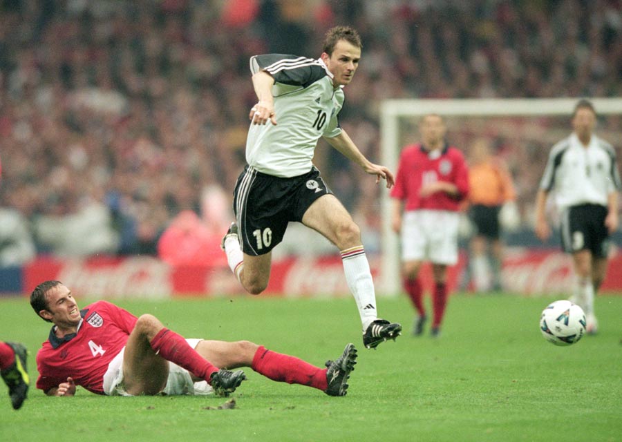 Gareth Southgate tries to tackle Dietmar Hamann