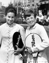 Virginia Wade poses with Billie Jean King