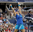 Kim Clijsters celebrates wildly