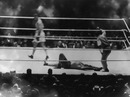 Luis Angel Firpo is counted out in his fight with Jack Dempsey