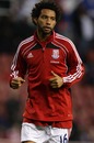 Jermaine Pennant warms up for his debut