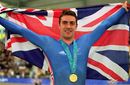 Jason Queally flies the flag for Great Britain