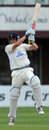 Graham Wagg stands tall to cut during his maiden first-class hundred