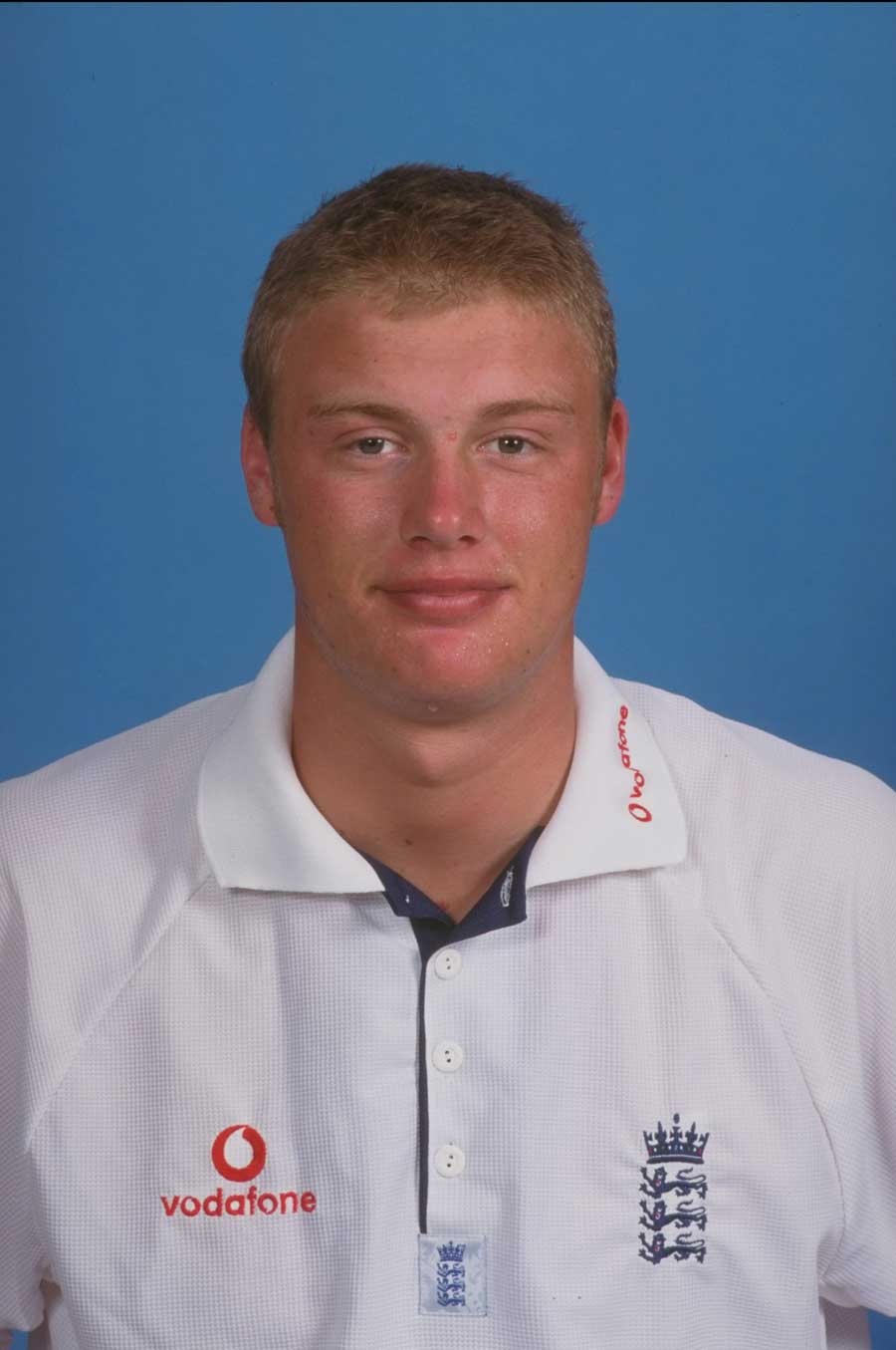 Andrew Flintoff smiles for the camera