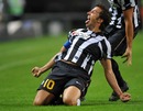 Alessandro Del Piero shows his delight after scoring