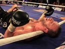 Enzo Maccarinelli is knocked down by Alexander Frenkel