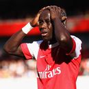 Bacary Sagna puts his head in his hands