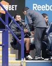 Ryan Giggs is forced to watch on from the dugout
