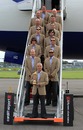 The USA Ryder Cup team arrive in Wales