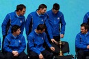 The European players gaze lovingly at the Ryder Cup