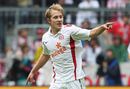 Lewis Holtby celebrates his first goal