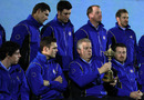 Colin Montgomerie and his players pose with the Ryder Cup