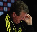 Roy Hodgson looks on during a Liverpool press conference