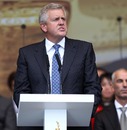 Colin Montgomerie speaks at the opening ceremony