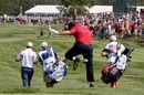 Boo Weekley rides his driver down the first fairway