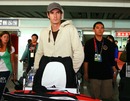 Andy Murray arrives in Beijing for the China Open