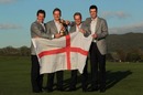 Europe's English contingent pose with the trophy