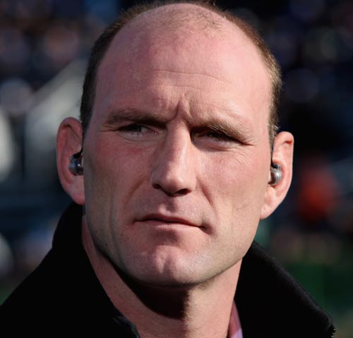 Lawrence Dallaglio acts as a televison pundit