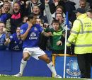 Tim Cahill punches the corner flag