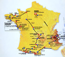 The 2011 route for the Tour de France