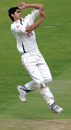 Gemaal Hussain on his way to a matchwinning five-wicket haul