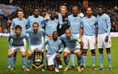 Manchester City line up for their clash with Lech Poznan