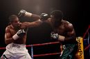 David Haye and Carl Thompson throw at each other