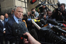 Max Mosley speaks to journalists