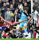 Kevin Nolan scores his side's first goal of the game